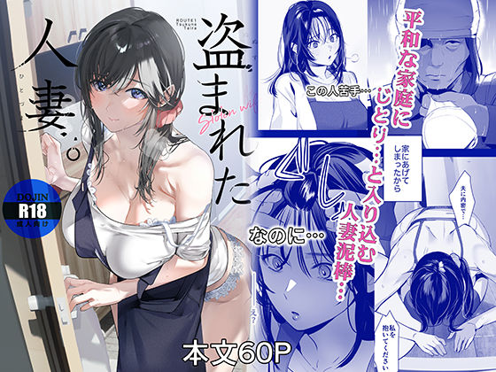 『盗まれた人妻』のパッケージ画像｜ROUTE1のFANZA同人作品【d_806927】